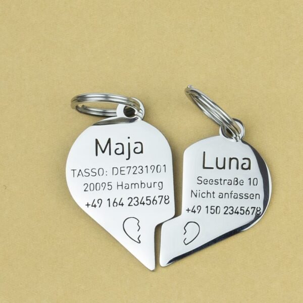 Personalisierte BFF Hundemarken-Set – langlebig & geräuschlos